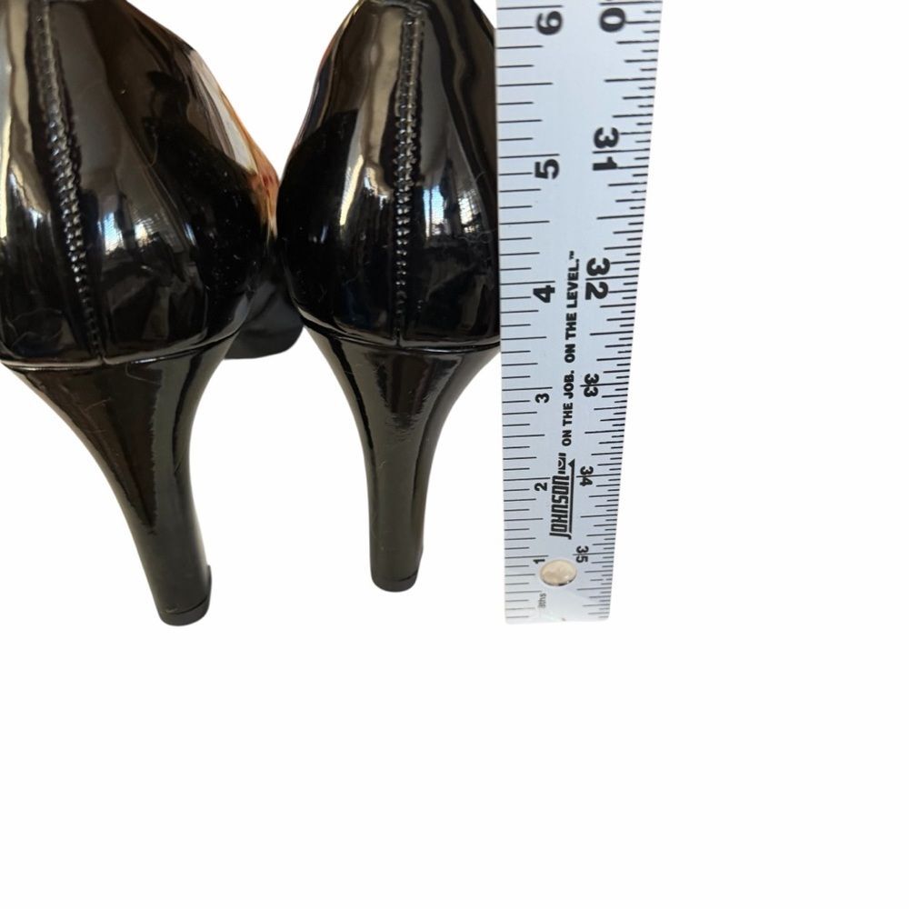 Clarks Ambyr Joy Black Patent Leather Pumps Heels Women's Size 9.5 W - Picture 4 of 9